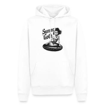 Summer Goth für Gothik Fans - Männer Premium Bio Hoodie - Weiß - Vorne - Nico (187cm)