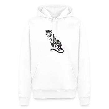 Majestätischer Dschungel-Panther Kunst für - Männer Premium Bio Hoodie - Weiß - Vorne - Nico (187cm)