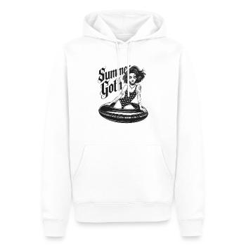 Summer Goth - Männer Premium Bio Hoodie - Weiß - Vorne - Nico (187cm)