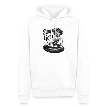 Summer Goth für Gothik Fans - Männer Premium Bio Hoodie - Weiß - Vorne - Nico (187cm)