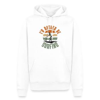 Surfing Surf Surfer - Men’s Premium Organic Hoodie - white - Front - Nico (187cm)