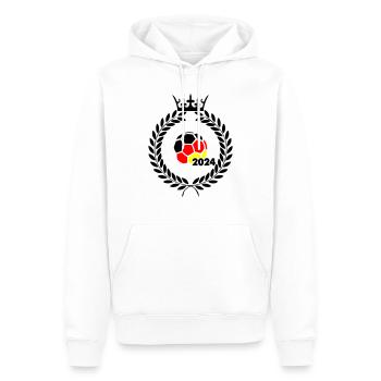 fußball deutschland 2024 - Männer Premium Bio Hoodie - Weiß - Vorne - Nico (187cm)