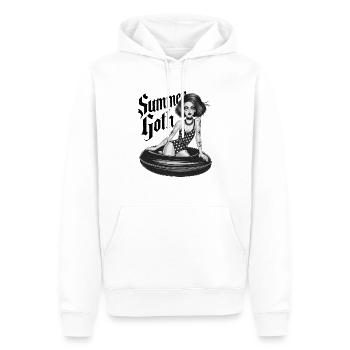 Summer Goth für Gothik Fans - Männer Premium Bio Hoodie - Weiß - Vorne - Nico (187cm)
