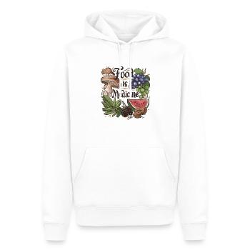 Food is Medicine Fruits and Vegetables - Männer Premium Bio Hoodie - Weiß - Vorne - Nico (187cm)