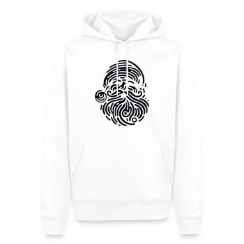 Dongxiang - Sweat à capuche Premium bio Homme - blanc - Devant - Nico (187cm)