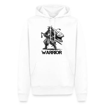 Samurai Comic - Männer Premium Bio Hoodie - Weiß - Vorne - Nico (187cm)