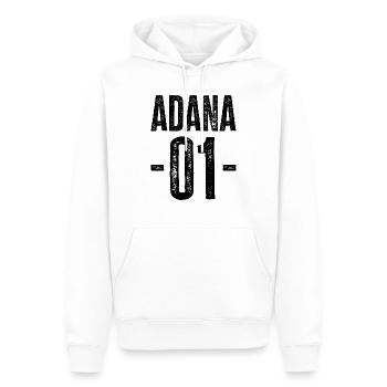 Stolz auf Adana 01 – Heimatliebe vereint - Männer Premium Bio Hoodie - Weiß - Vorne - Nico (187cm)