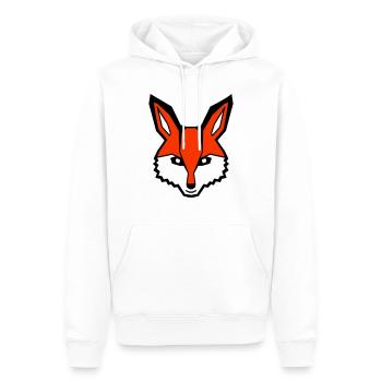 Renard Renard roux Animal sauvage Intelligent Habitants de la forêt - Sweat à capuche Premium bio Homme - blanc - Devant - Nico (187cm)
