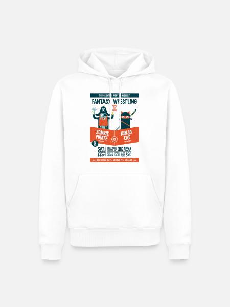 Fantasy wrestling - Men’s Premium Organic Hoodie - white