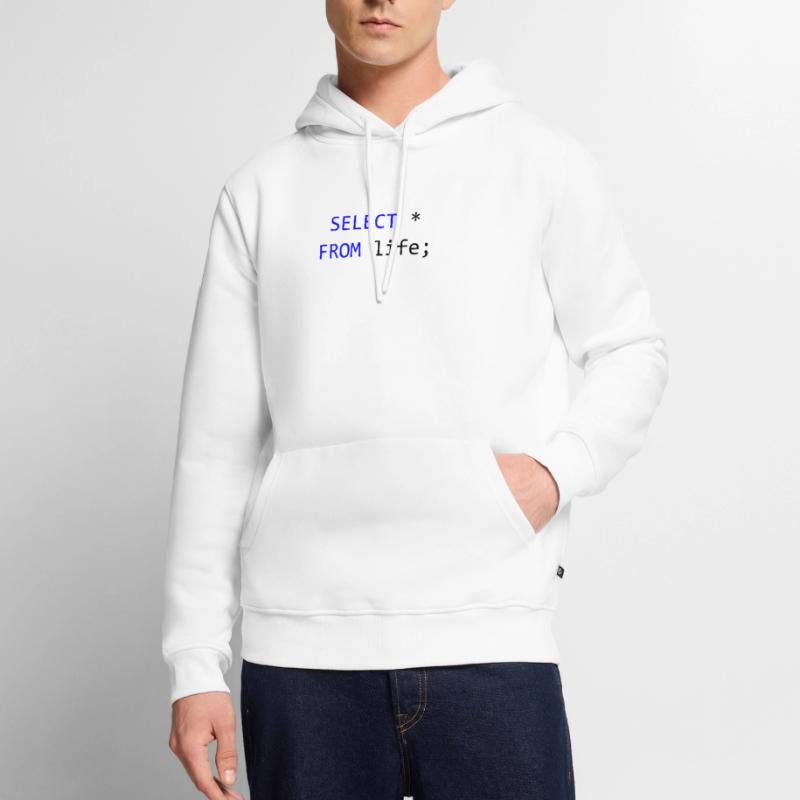 SELECT alles vom Leben- SQL-Programmierer Geschenk Männer Premium Bio Hoodie