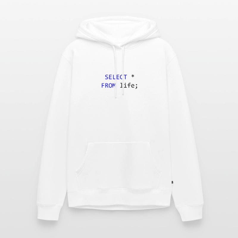 SELECT alles vom Leben- SQL-Programmierer Geschenk Männer Premium Bio Hoodie