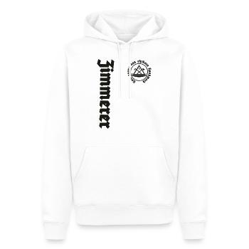 Zimmerer Zunftwappen - Männer Premium Bio Hoodie - Weiß - Vorne - Nico (187cm)