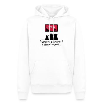 Lustiges Hunde Design - Männer Premium Bio Hoodie - Weiß - Vorne - Nico (187cm)
