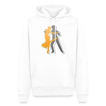 Queer Tango Argentino - Sweat à capuche Premium bio Homme - blanc - Devant - Nico (187cm)