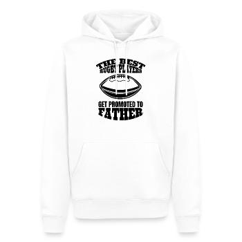 Vater Football Papa Rugby Dad Geschenk Footballer - Männer Premium Bio Hoodie - Weiß - Vorne - Nico (187cm)