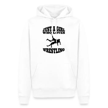 Lutteurs Femmes Luttes Filles Wrestling Dames - Sweat à capuche Premium bio Homme - blanc - Devant - Nico (187cm)
