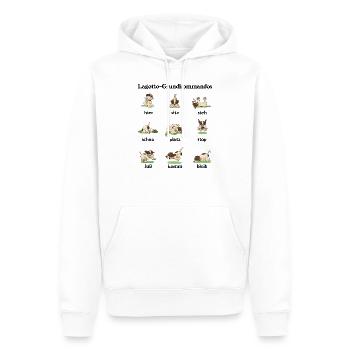 Kommandos2 - Männer Premium Bio Hoodie - Weiß - Vorne - Nico (187cm)