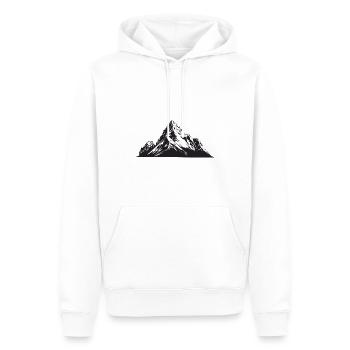 Mountains Natur Berg Symbol - Männer Premium Bio Hoodie - Weiß - Vorne - Nico (187cm)