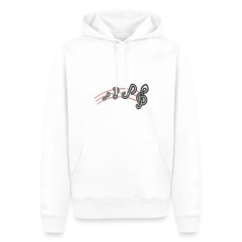 Musiknoten Symbol Musik - Männer Premium Bio Hoodie - Weiß - Vorne - Nico (187cm)