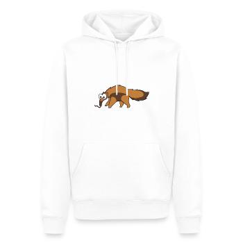 Fourmilier Comic Animal - Sweat à capuche Premium bio Homme - blanc - Devant - Nico (187cm)