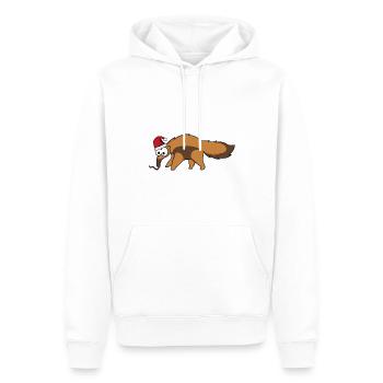 Fourmilier Comic Christmas - Sweat à capuche Premium bio Homme - blanc - Devant - Nico (187cm)