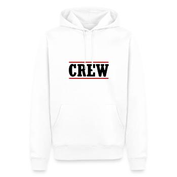 Timbres de l’équipage - Sweat à capuche Premium bio Homme - blanc - Devant - Nico (187cm)