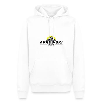 Après-ski 2024 - Sweat à capuche Premium bio Homme - blanc - Devant - Nico (187cm)