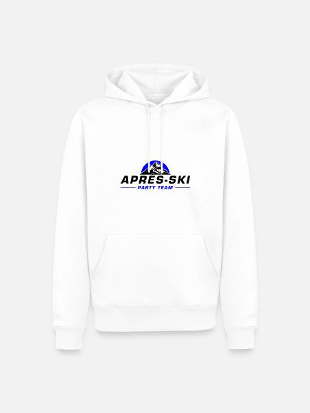 L’équipe de l’après-ski - Sweat à capuche Premium bio Homme - blanc
