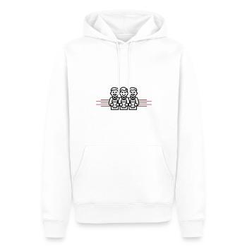 Bräutigam Junggesellenabschied Team - Männer Premium Bio Hoodie - Weiß - Vorne - Nico (187cm)