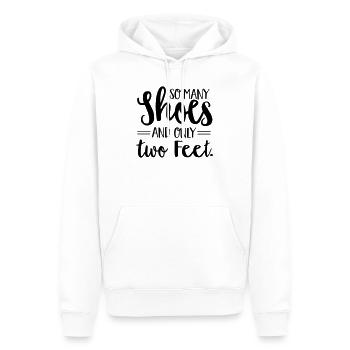 Chaussures - Sweat à capuche Premium bio Homme - blanc - Devant - Nico (187cm)