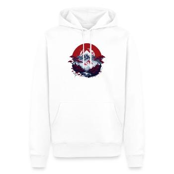asiatische Berglandschaft - Männer Premium Bio Hoodie - Weiß - Vorne - Nico (187cm)