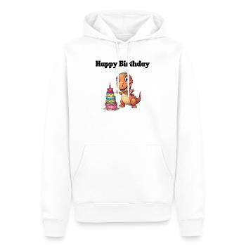 Happy Birthday - Congratulations - Men’s Premium Organic Hoodie - white - Front - Nico (187cm)