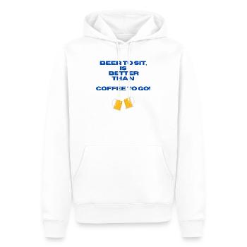 Biergemütlichkeit - Männer Premium Bio Hoodie - Weiß - Vorne - Nico (187cm)