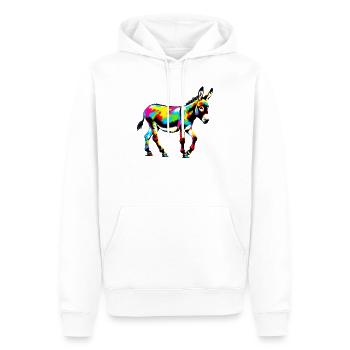 Esel-Maultier - Männer Premium Bio Hoodie - Weiß - Vorne - Nico (187cm)