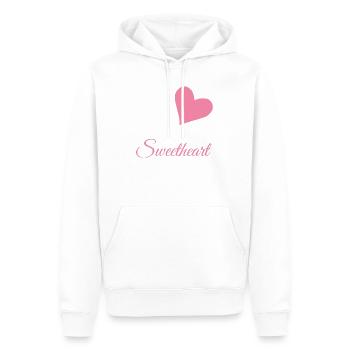 Sweetheart - Männer Premium Bio Hoodie - Weiß - Vorne - Nico (187cm)