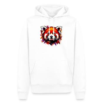 Petit panda - Sweat à capuche Premium bio Homme - blanc - Devant - Nico (187cm)