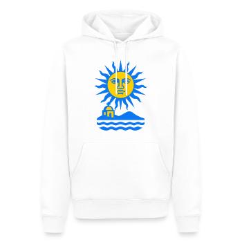 Greece Sun Art - Männer Premium Bio Hoodie - Weiß - Vorne - Nico (187cm)