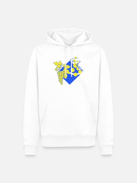 Logo revisited the Marne - Men’s Premium Organic Hoodie - white