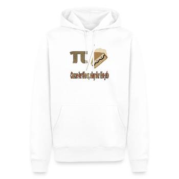 Pi Pie Pun Tee - Männer Premium Bio Hoodie - Weiß - Vorne - Nico (187cm)