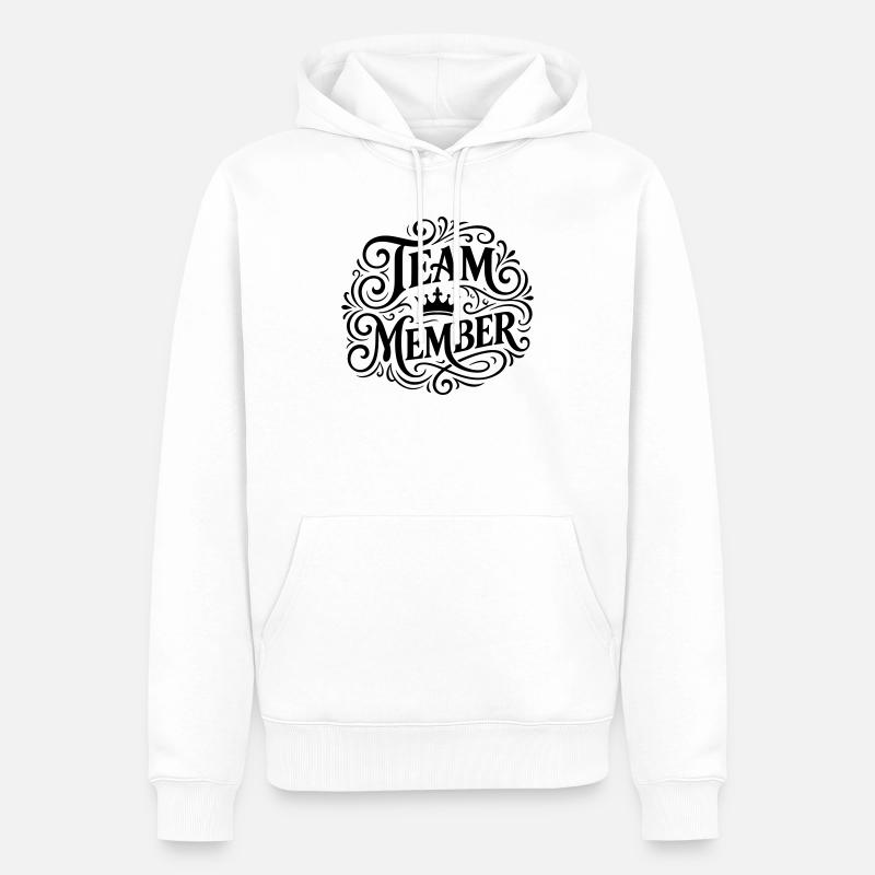 Team Member - Männer Premium Bio Hoodie - Weiß