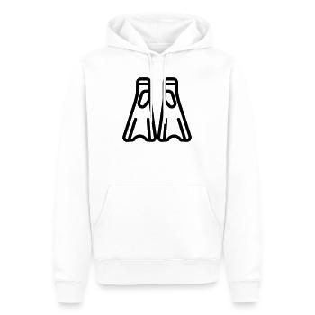 Schnorcheln - Männer Premium Bio Hoodie - Weiß - Vorne - Nico (187cm)