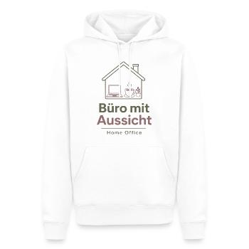 Büro mit Aussicht Home Office - Männer Premium Bio Hoodie - Weiß - Vorne - Nico (187cm)