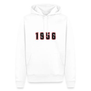 1956 Jahr Zahl - Männer Premium Bio Hoodie - Weiß - Vorne - Nico (187cm)