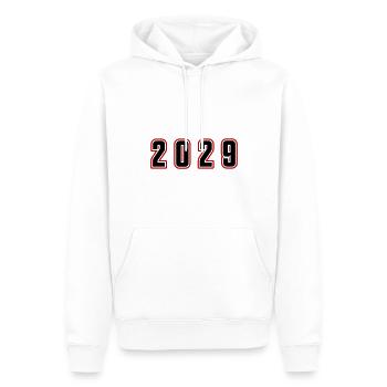2029 Jahr Zahl - Männer Premium Bio Hoodie - Weiß - Vorne - Nico (187cm)