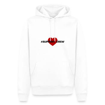 Support Crew Herz Liebe - Männer Premium Bio Hoodie - Weiß - Vorne - Nico (187cm)