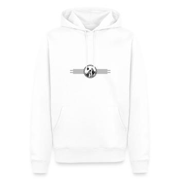Berge Symbol - Männer Premium Bio Hoodie - Weiß - Vorne - Nico (187cm)