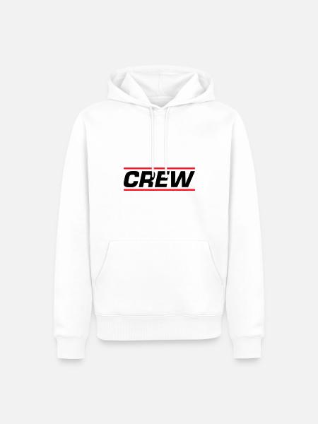 Conception de l’équipage - Sweat à capuche Premium bio Homme - blanc