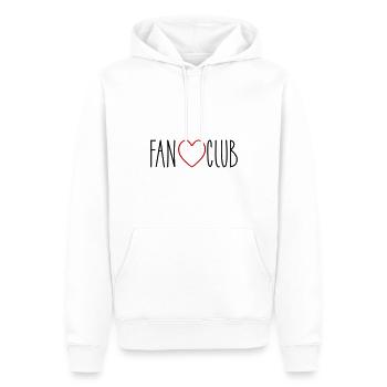 Fan Club Herz - Männer Premium Bio Hoodie - Weiß - Vorne - Nico (187cm)
