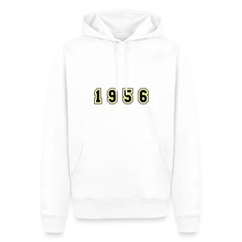1956 Jahr Zahl - Männer Premium Bio Hoodie - Weiß - Vorne - Nico (187cm)