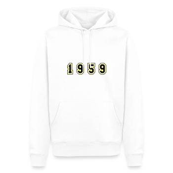 1959 Year Number - Men’s Premium Organic Hoodie - white - Front - Nico (187cm)